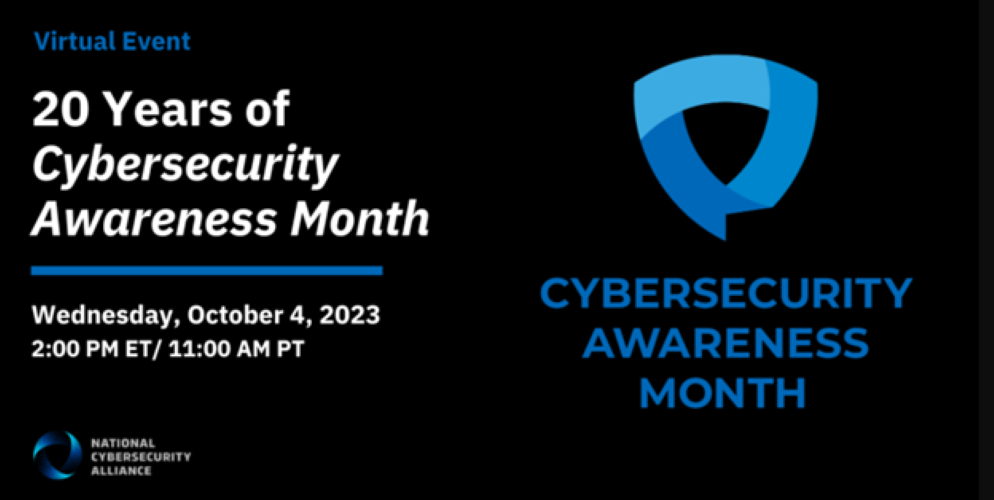 29 Years of Cybersecurity Awareness Month official graphic